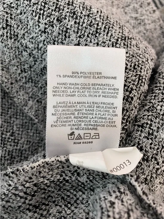 Express Black & White Longline Open-Front Jacket - Picture 7 of 7